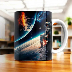 Mug Espace illustré à la main en Anjou