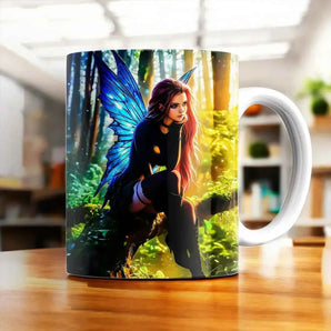 Mug Fée Gothique illustré à la main en Anjou