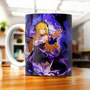 Tasse Fischl Genshin Impact illustrée à la main en Anjou