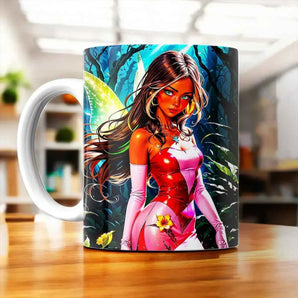 Tasse Flora Winx illustrée à la main en Anjou