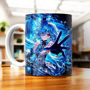 Tasse Furina Genshin Impact illustrée à la main en Anjou