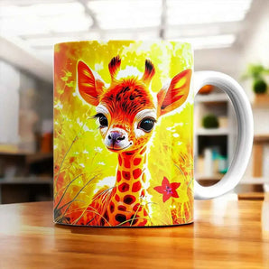 Mug Girafe illustré à la main en Anjou