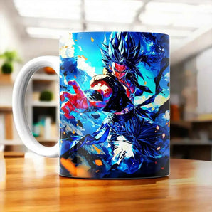 Tasse Gogeta Blue illustrée à la main en Anjou