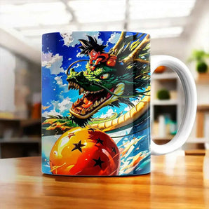 Mug Goku Shenron Dragon Ball illustré à la main en Anjou