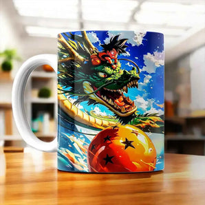 Mug Goku Shenron Dragon Ball illustré à la main en Anjou