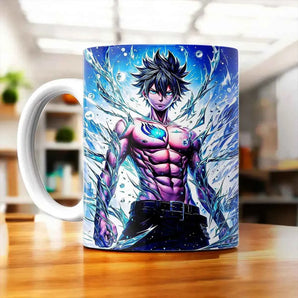 Tasse Grey Fairy Tail illustrée à la main en Anjou