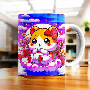 Mug Hamtaro illustré à la main en Anjou
