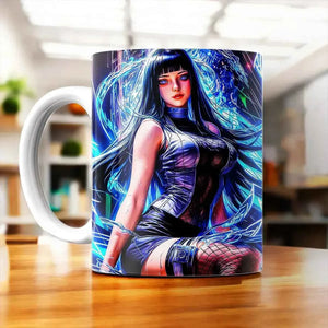 Tasse Hinata Naruto illustrée à la main en Anjou