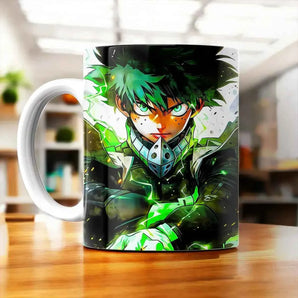 Tasse Izuku My Hero Academia illustrée à la main en Anjou
