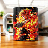 Tasse Rengoku Demon Slayer illustrée à la main en Anjou