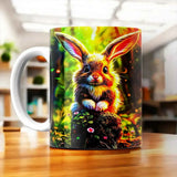 Tasse Lapin Forêt illustrée à la main en Anjou