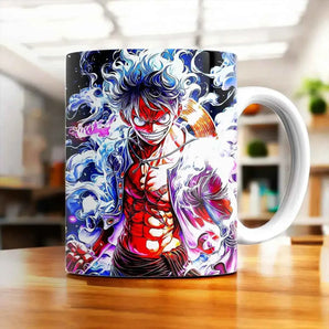Mug Luffy Gear 5 One Piece illustré à la main en Anjou