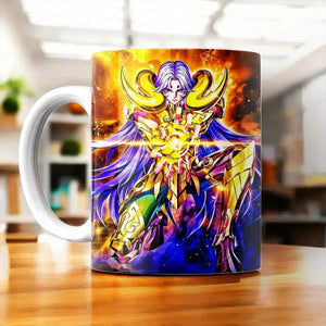 Tasse Mû du Bélier Saint Seiya illustrée à la main en Anjou