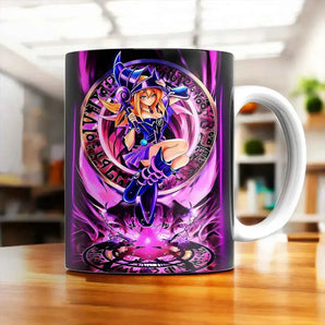 Mug Magicienne des Ténèbres Dark Magician Girl Yu-Gi-Oh! illustré à la main en Anjou