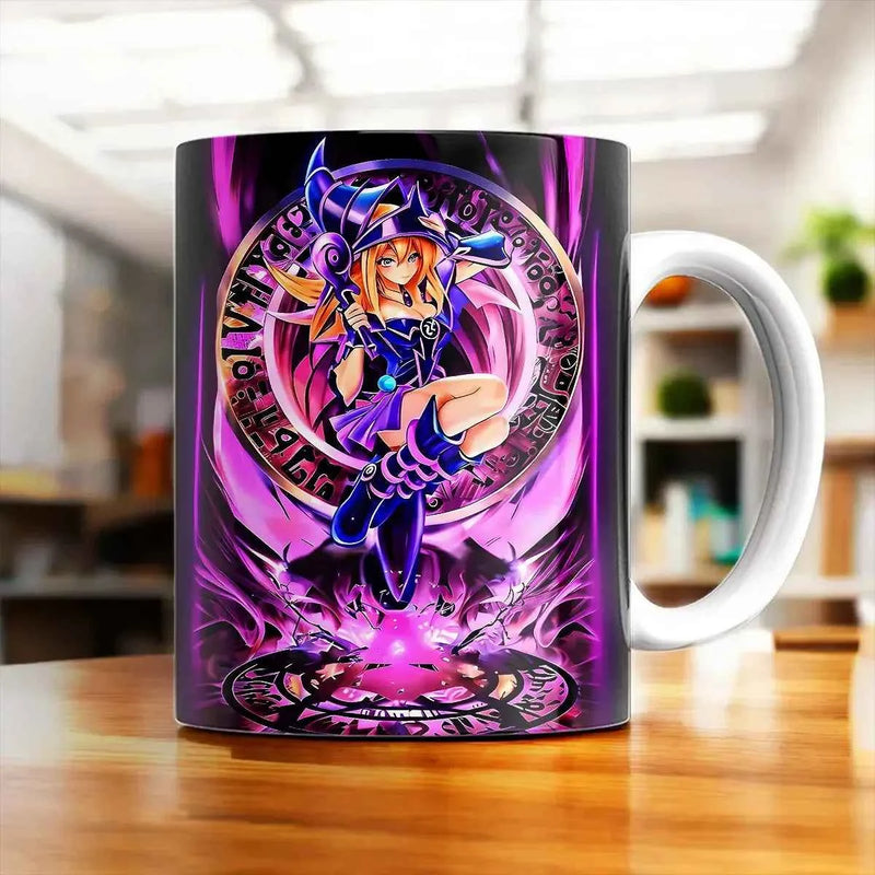 Mug Magicienne des Ténèbres Dark Magician Girl Yu-Gi-Oh! illustré à la main en Anjou
