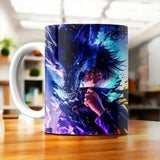 Tasse Megumi Jujutsu Kaisen illustrée à la main en Anjou