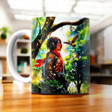 Tasse Mikasa Attaque des Titans illustrée à la main en Anjou