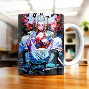 Mug Mikey Tokyo Revengers illustré à la main en Anjou