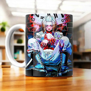 Mug Mikey Tokyo Revengers face illustré à la main en Anjou
