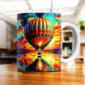 Mug Montgolfière illustré à la main en Anjou