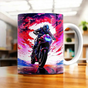 Mug Moto Sportive illustré à la main en Anjou