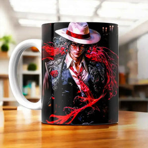 Mug Muzan Demon Slayer illustré à la main en Anjou