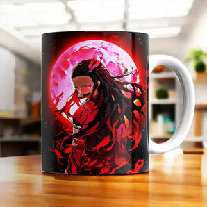 Mug Nezuko Demon Slayer illustré à la main en Anjou