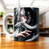 Tasse Obanai Demon Slayer illustrée à la main en Anjou