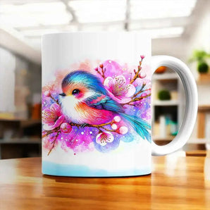 Mug Oiseau Dessin illustré à la main en Anjou