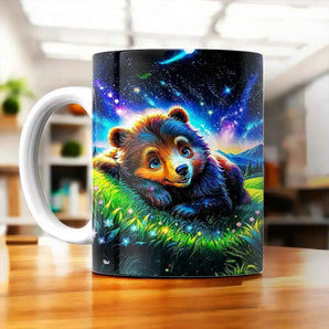 Tasse Ourson illustrée à la main en Anjou