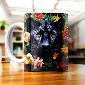Mug Panthère Fleurs