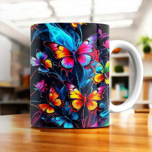 Mug Papillon Famille illustré à la main en Anjou