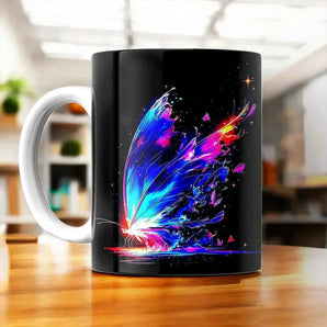 Tasse Papillon Magique illustrée à la main en Anjou
