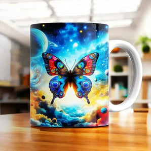 Mug Papillon Univers illustré à la main en Anjou