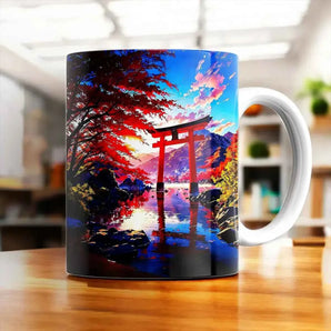Mug Paysage Japonais illustré à la main en Anjou