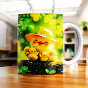 Mug Poussin illustré à la main en Anjou
