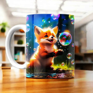 Tasse Renard illustrée à la main en Anjou