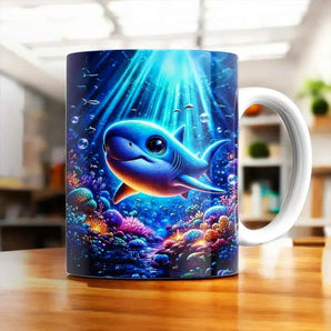 Mug Requin illustré à la main en Anjou