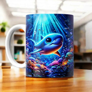 Tasse Requin illustrée à la main en Anjou
