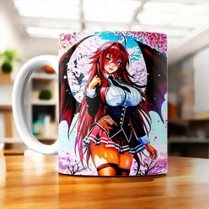 Tasse Rias Gremory High School DxD illustrée à la main en Anjou