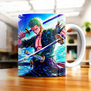 Mug Zoro One Piece illustré à la main en Anjou