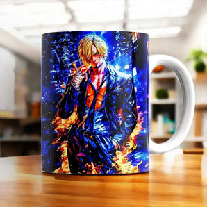 Mug Sanji One Piece illustré à la main en Anjou