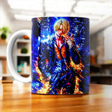 Tasse Sanji One Piece illustrée à la main en Anjou