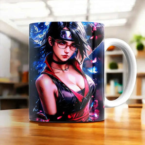 Mug Sarada illustré à la main en Anjou