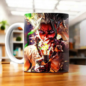 Tasse Senku Dr Stone illustrée à la main en Anjou