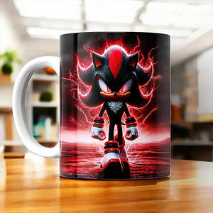 Tasse Shadow the Hedgehog SEGA illustrée à la main en Anjou