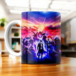 Tasse Solo Leveling Arise illustrée à la main en Anjou