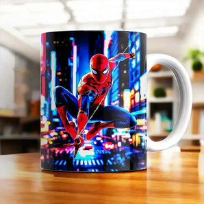 Mug Spiderman illustré à la main en Anjou
