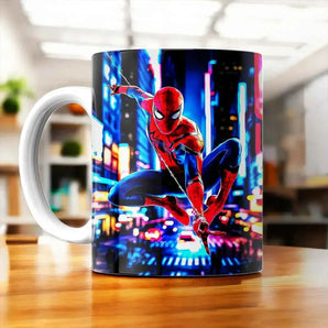 Tasse Spiderman illustrée à la main en Anjou