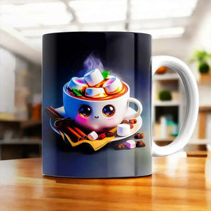Mug Chocolat Chaud illustré à la main en Anjou